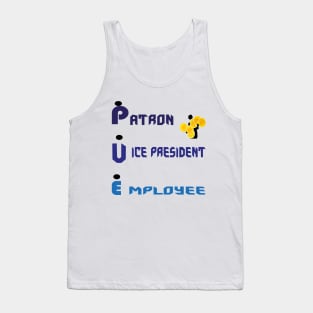 patron, vice president, factor : Money and business Tank Top